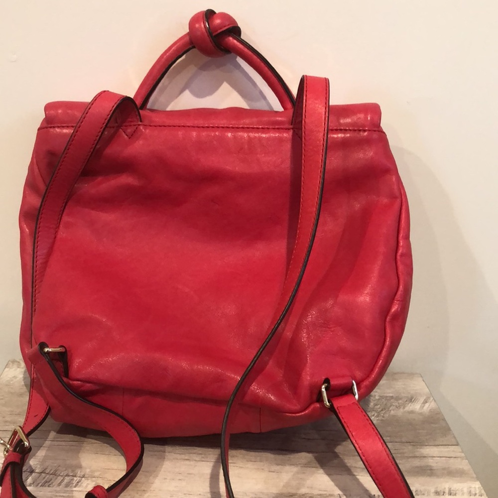 SOLD Marc by Marc Jacobs Red Marchive Leather Backpack - Picture 4 of 8
